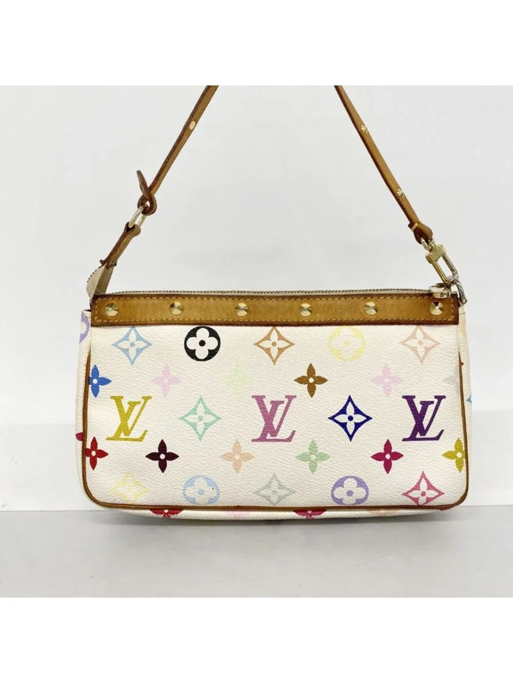 Louis Vuitton Pouch Monogram Multicolor Pochette Accessoires Blanc